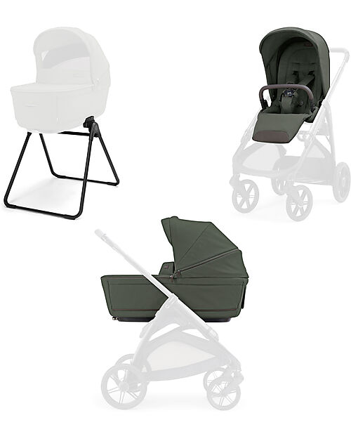 Inglesina Aptica System Duo - Ivy Green - Seduta All Season + Culla Open Up Passeggini Classici