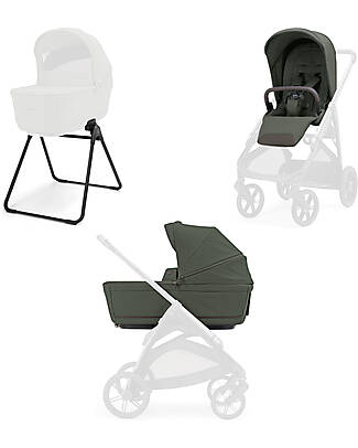 Inglesina Aptica System Duo - Ivy Green - Seduta All Season + Culla Open Up Passeggini Classici