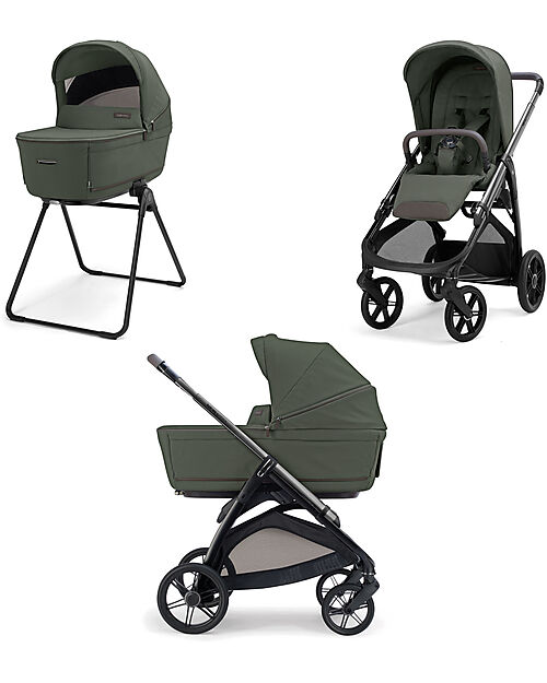Inglesina Aptica System Duo Ivy Green + Telaio Litio Passeggini Trio e Duo