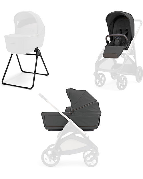 Inglesina Aptica System Duo - Marble Grey - Seduta All Season + Culla Open Up Passeggini Classici