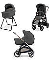 Inglesina Aptica System Duo Marble Grey + Telaio Palladio Passeggini Trio e Duo