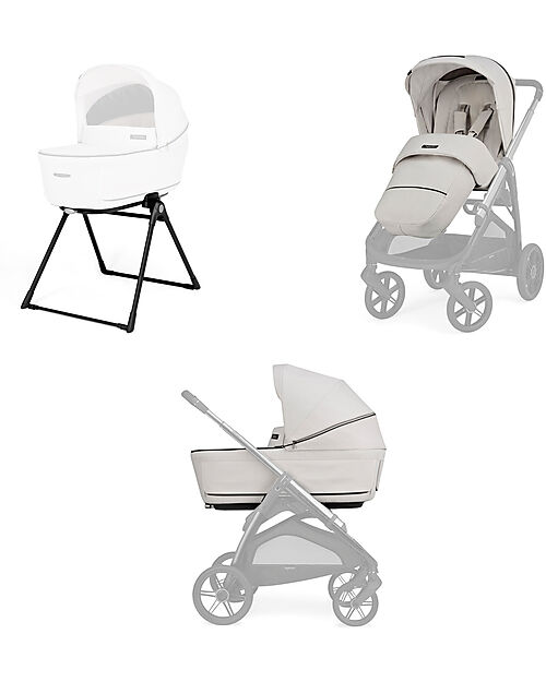 Inglesina Aptica System Duo - Opal Ivory - Seduta All Season + Culla Open Up Passeggini Trio e Duo