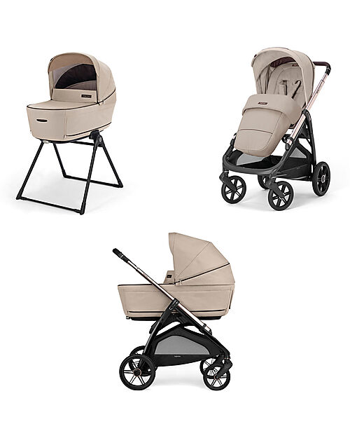 Inglesina Aptica System Duo - Pashmina Beige - Passeggino + Culla Standup Passeggini Trio e Duo