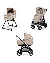 Inglesina Aptica System Duo - Pashmina Beige - Passeggino + Culla Standup Passeggini Trio e Duo