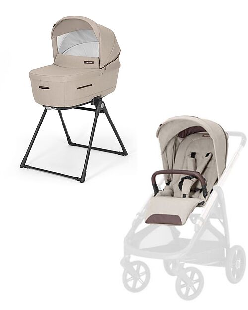 Inglesina Aptica System Duo - Pashmina Beige - Seduta Passeggino + Culla Standup Passeggini Classici