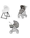 Inglesina Aptica System Duo - Platinum Grey - Seduta All Season + Culla Open Up Passeggini Trio e Duo