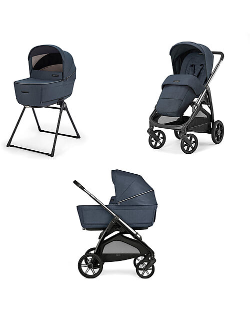 Inglesina Aptica System Duo - Resort Blue - Passeggino + Culla Standup Passeggini Trio e Duo