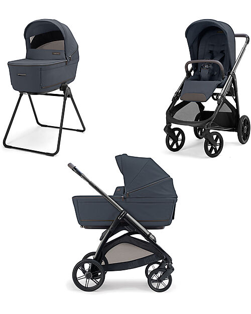 Inglesina Aptica System Duo Sapphire Blue + Telaio Litio Passeggini Trio e Duo