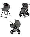 Inglesina Aptica System Duo - Velvet Grey - Passeggino + Culla Standup Passeggini Trio e Duo