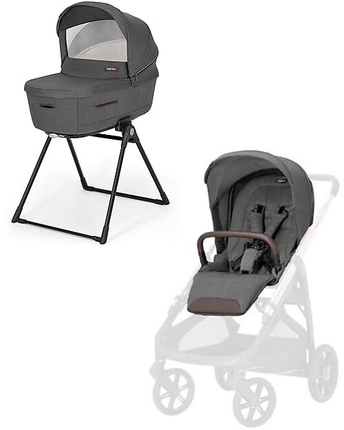 Inglesina Aptica System Duo - Velvet Grey - Seduta Passeggino + Culla Standup Passeggini Classici