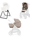 Inglesina Aptica System Duo - Vicuna Beige - Seduta All Season + Culla Open Up Passeggini Classici