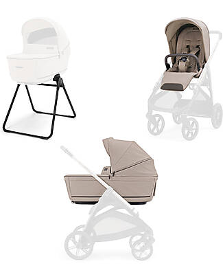 Inglesina Aptica System Duo - Vicuna Beige - Seduta All Season + Culla Open Up Passeggini Classici