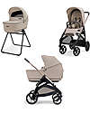 Inglesina Aptica System Duo Vicuna Beige + Telaio Palladio Passeggini Trio e Duo