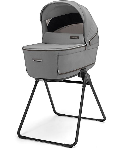 Inglesina Aptica System Quattro - Crystal Grey- Seduta All Season + Culla Open Up + Standup + Seggiolino Auto Darwin Passeggini Classici