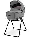 Inglesina Aptica System Quattro - Crystal Grey- Seduta All Season + Culla Open Up + Standup + Seggiolino Auto Darwin Passeggini Classici