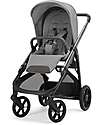 Inglesina Aptica System Quattro - Crystal Grey- Seduta All Season + Culla Open Up + Standup + Seggiolino Auto Darwin Passeggini Classici