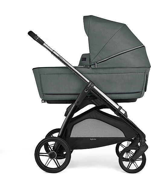 Inglesina Aptica System Quattro - Emerald Green - Seduta All Season + Culla Open Up + Standup + Seggiolino Auto Darwin Recline Passeggini Trio e Duo