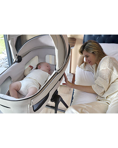 Inglesina Aptica System Quattro - Opal Ivory - Passeggino + Culla Standup + Seggiolino Auto Darwin Recline Passeggini Trio e Duo