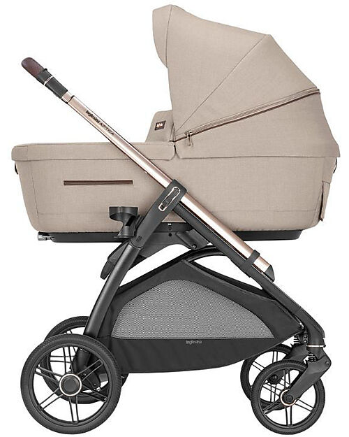 Inglesina Aptica System Quattro - Pashmina Beige - Passeggino + Culla Standup + Seggiolino Auto Darwin Recline Passeggini Trio e Duo