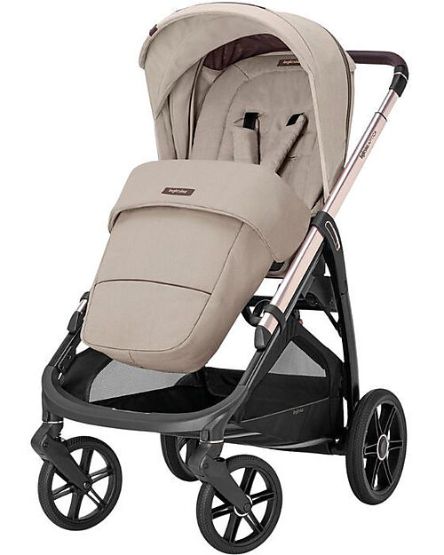Inglesina Aptica System Quattro - Pashmina Beige - Passeggino + Culla Standup + Seggiolino Auto Darwin Recline Passeggini Trio e Duo