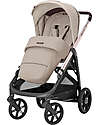 Inglesina Aptica System Quattro - Pashmina Beige - Passeggino + Culla Standup + Seggiolino Auto Darwin Recline Passeggini Trio e Duo