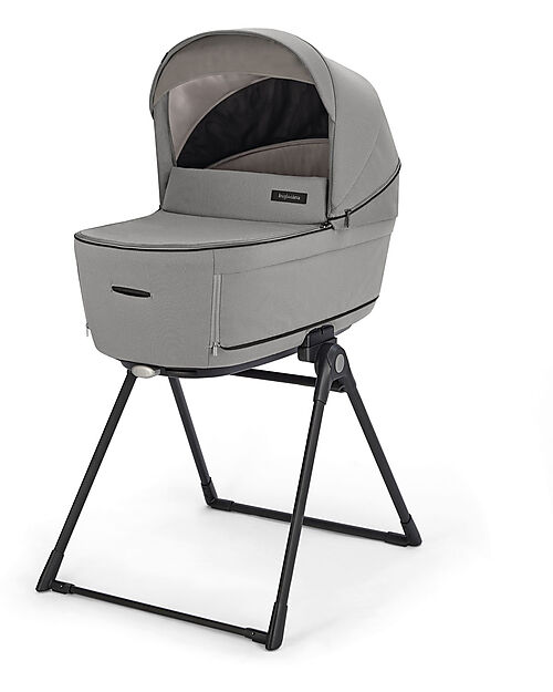 Inglesina Aptica System Quattro - Platinum Grey - Passeggino + Culla Standup + Seggiolino Auto Darwin Passeggini Trio e Duo