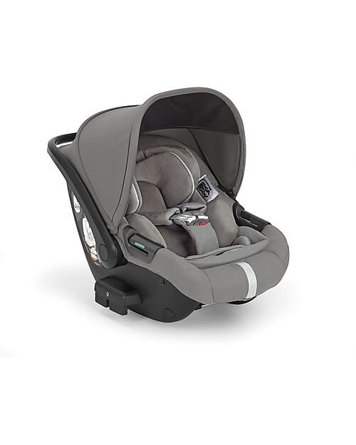 Inglesina Aptica System Quattro - Platinum Grey - Seduta All Season + Culla Open Up + Standup + Seggiolino Auto Darwin Recline Passeggini Trio e Duo