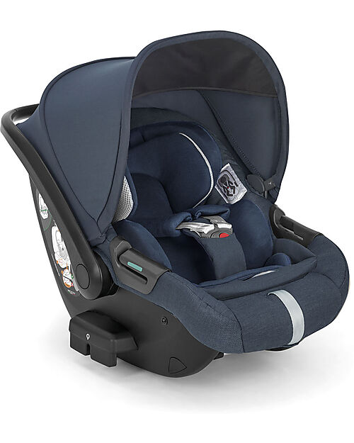 Inglesina Aptica System Quattro - Resort Blue - Passeggino + Culla Standup + Seggiolino Auto Darwin Recline Passeggini Trio e Duo