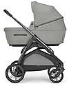 Inglesina Aptica System Quattro - Satin Grey - Passeggino + Culla Standup + Seggiolino Auto Darwin Recline Passeggini Trio e Duo