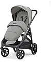 Inglesina Aptica System Quattro - Satin Grey - Passeggino + Culla Standup + Seggiolino Auto Darwin Recline Passeggini Trio e Duo