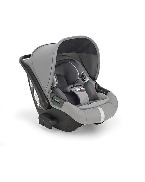 Inglesina Aptica System Quattro - Satin Grey - Passeggino + Culla Standup + Seggiolino Auto Darwin Recline Passeggini Trio e Duo