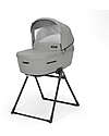 Inglesina Aptica System Quattro - Satin Grey - Passeggino + Culla Standup + Seggiolino Auto Darwin Recline Passeggini Trio e Duo