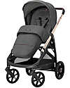 Inglesina Aptica System Quattro - Velvet Grey - Passeggino + Culla Standup + Seggiolino Auto Darwin	 Passeggini Trio e Duo