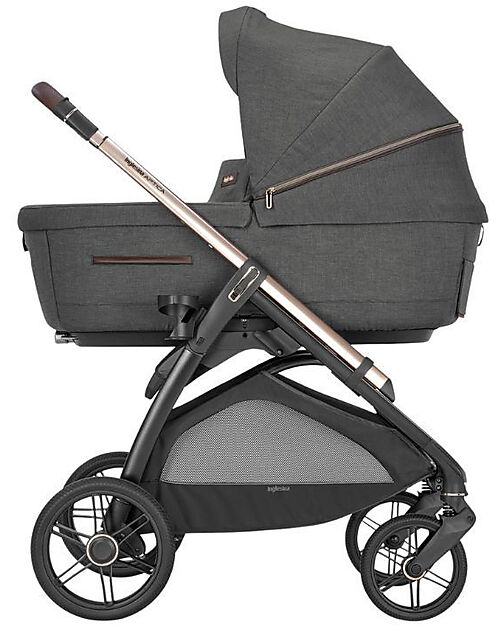 Inglesina Aptica System Quattro - Velvet Grey - Passeggino + Culla Standup + Seggiolino Auto Darwin	 Passeggini Trio e Duo