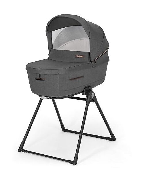 Inglesina Aptica System Quattro - Velvet Grey - Passeggino + Culla Standup + Seggiolino Auto Darwin	 Passeggini Trio e Duo