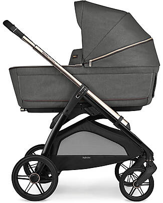 Inglesina Aptica System Quattro - Velvet Grey - Passeggino + Culla Standup + Seggiolino Auto Darwin Passeggini Trio e Duo