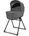 Inglesina Aptica System Quattro - Velvet Grey - Passeggino + Culla Standup + Seggiolino Auto Darwin Recline Passeggini Trio e Duo