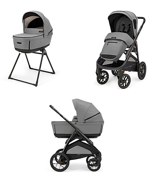 Inglesina Aptica XT System Duo - Canyon Grey - Seduta All Season + Culla Open Up Passeggini Trio e Duo