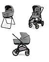 Inglesina Aptica XT System Duo Canyon Grey + Telaio Nero Passeggini Trio e Duo