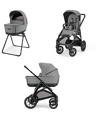 Inglesina Aptica XT System Duo Canyon Grey + Telaio Nero Passeggini Trio e Duo