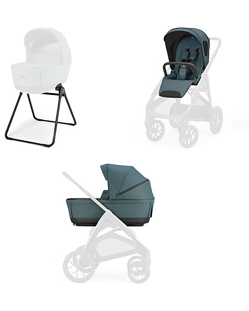 Inglesina Aptica XT System Duo - Himalaya Blue - Seduta All Season + Culla Open Up Passeggini Classici