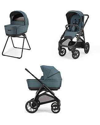 Inglesina Aptica XT System Duo Himalaya Blue + Telaio Nero Passeggini Trio e Duo