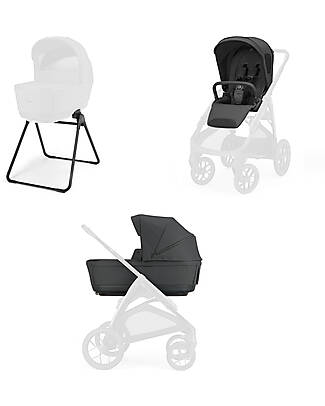 Inglesina Aptica XT System Duo - Magnet Grey - Seduta All Season + Culla Open Up Passeggini Classici