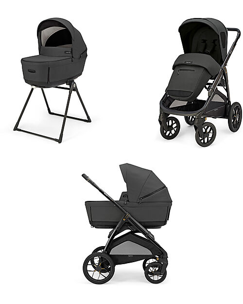 Inglesina Aptica XT System Duo - Magnet Grey - Seduta All Season + Culla Open Up Passeggini Trio e Duo