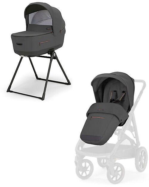 Inglesina Aptica XT System Duo - Magnet Grey - Seduta Passeggino + Culla Standup Passeggini Trio e Duo