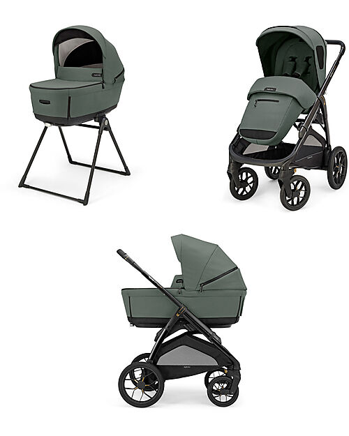 Inglesina Aptica XT System Duo - Taiga Green - Seduta All Season + Culla Open Up Passeggini Trio e Duo