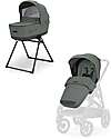 Inglesina Aptica XT System Duo - Taiga Green - Seduta Passeggino + Culla Standup Passeggini Trio e Duo