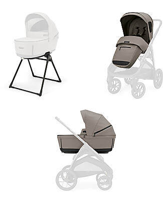 Inglesina Aptica XT System Duo - Tundra Beige - Seduta All Season + Culla Open Up Passeggini Trio e Duo