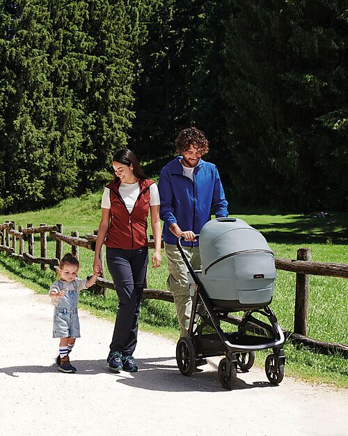 Inglesina Aptica XT System Quattro - Igloo Grey - Passeggino + Culla Standup + Seggiolino Auto Darwin Recline Passeggini Trio e Duo