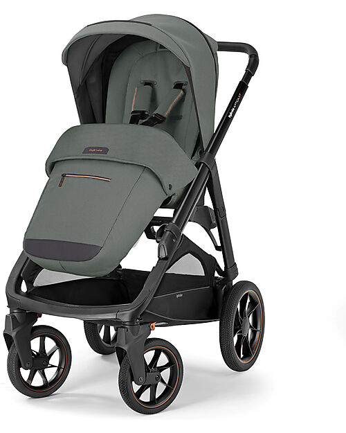 Inglesina Aptica XT System Quattro - Taiga Green - Passeggino + Culla Standup + Seggiolino Auto Darwin Recline Passeggini Trio e Duo